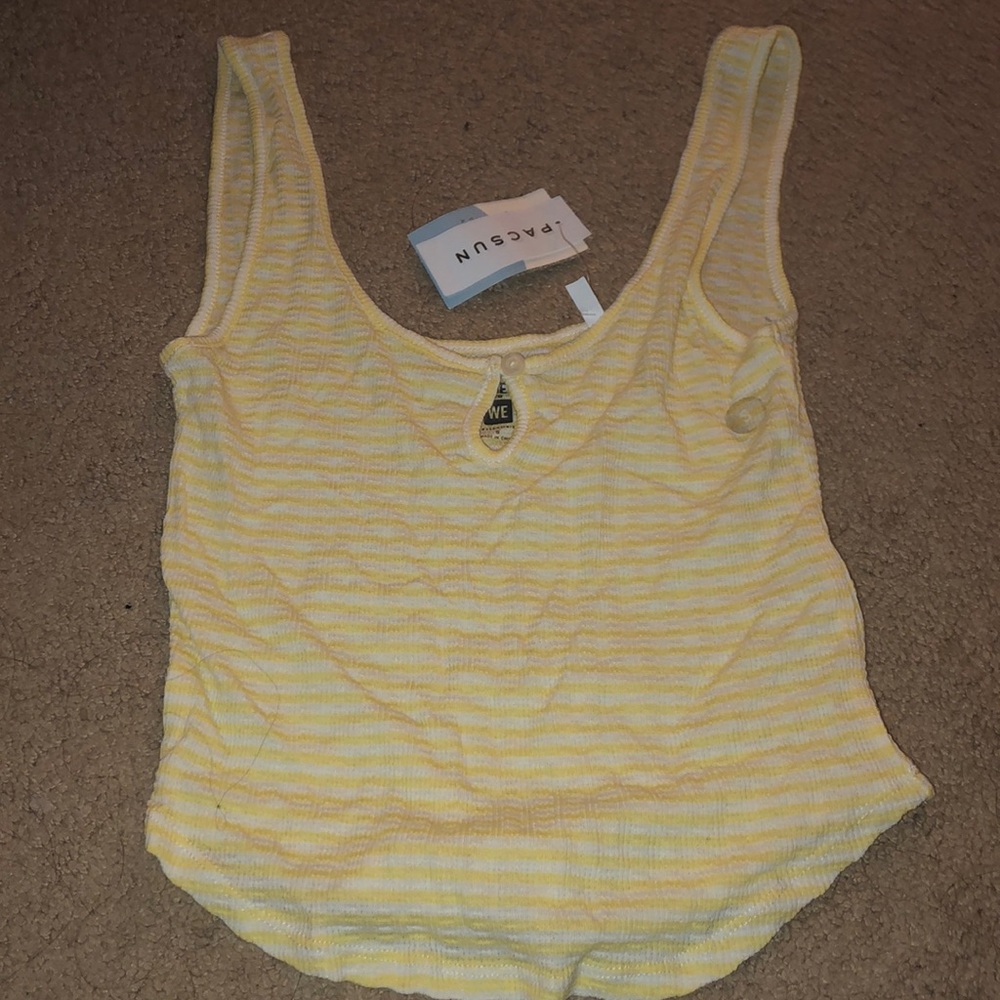 Pacsun yellow tank top
